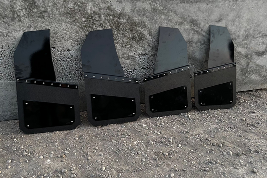 14in Universal Kickback Mudflaps- Full Set