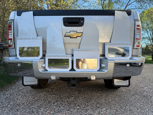 14in 2020+ Chevy/GMC Kickback Mudflaps- Full Set