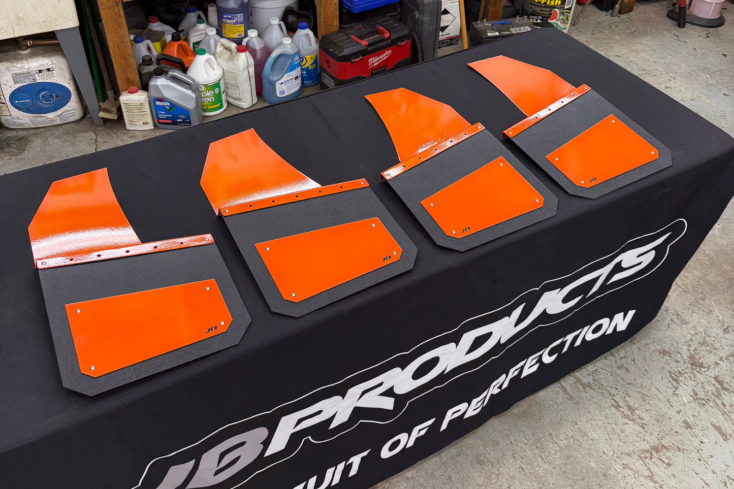 13in Universal Kickback Mudflaps- Full Set