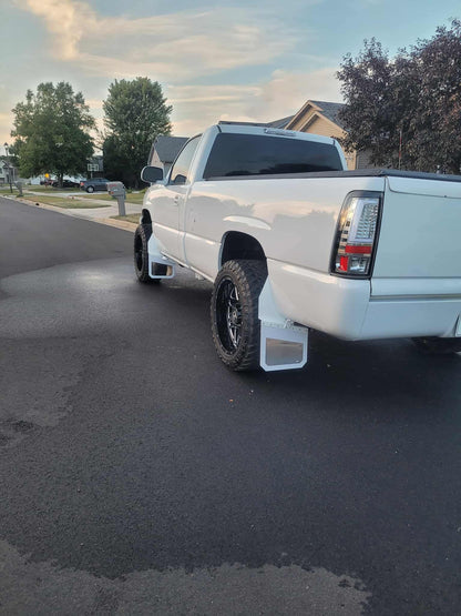 13in Universal Kickback Mudflaps- Full Set