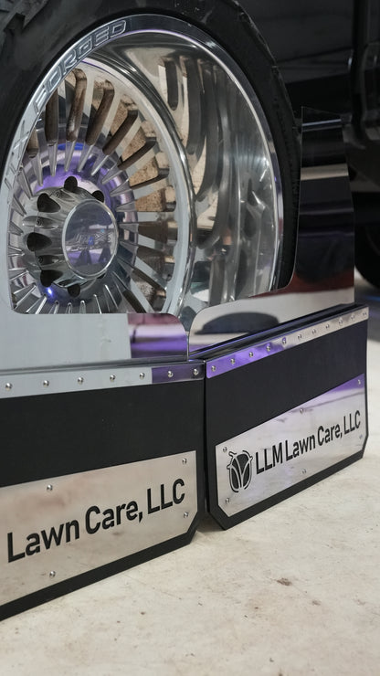 24in Dually Kickback Mudflaps - Rears Only