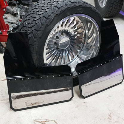 24in Dually Kickback Mudflaps - Rears Only