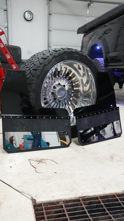 24in Dually Kickback Mudflaps - Rears Only