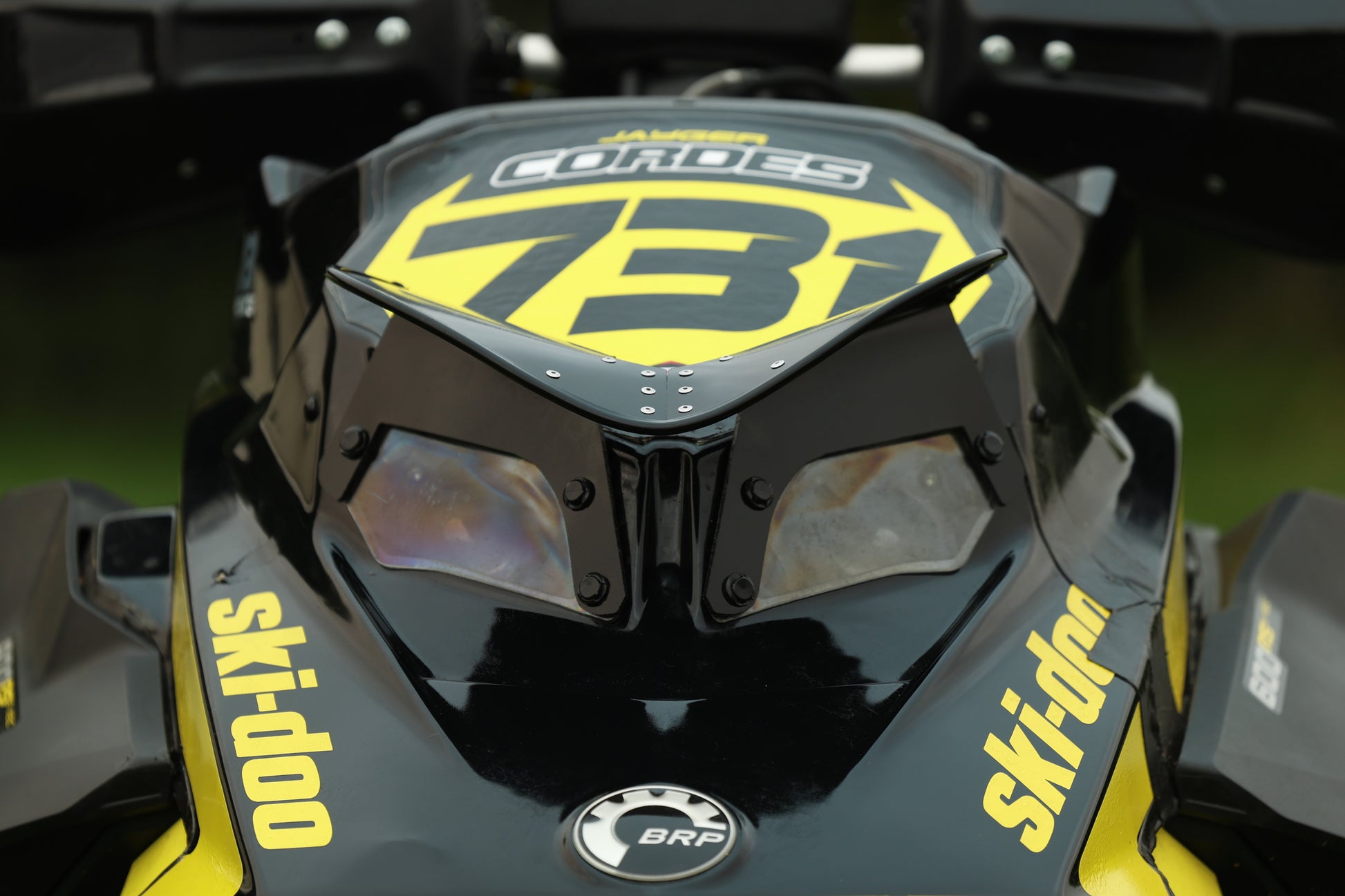 JB Products Skidoo Roost Deflector Medium, front view