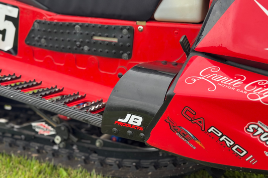 close up picture of jb products polaris snowmobile stirrup