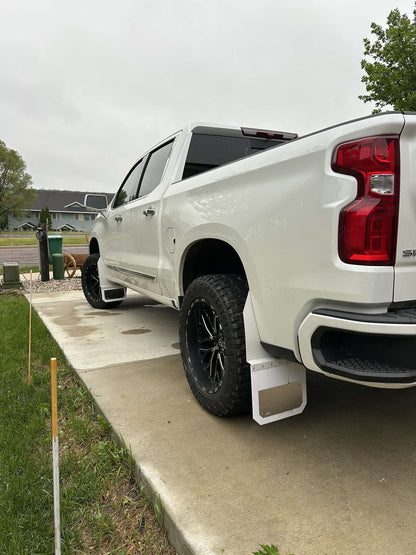 14in Straight Kickback Mudflaps- Rears Only