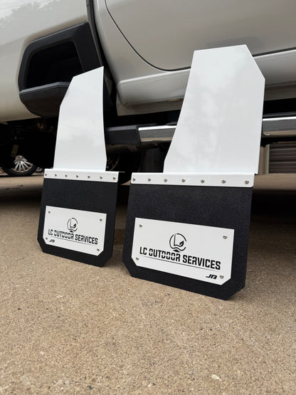 13in Straight Kickback Mudflap- Rears Only