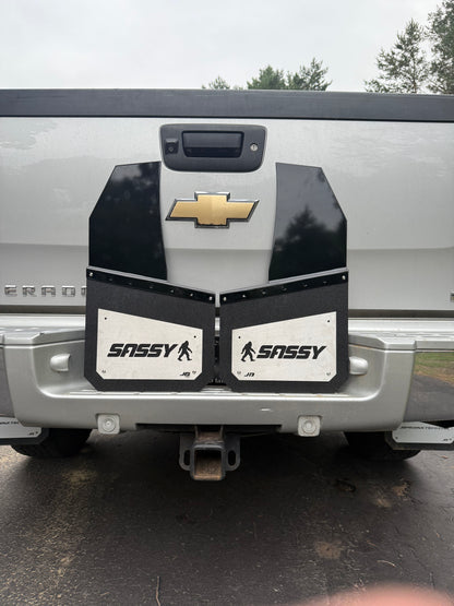 13in Angled Kickback Mudflaps-Rears Only