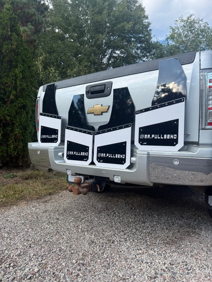 14in Universal Kickback Mudflaps- Full Set