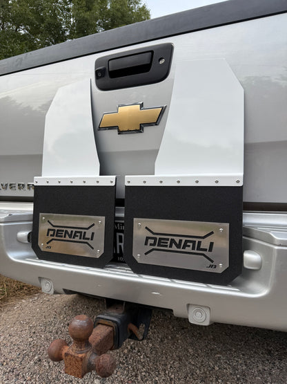 13in 2020+ GMC/Chevy Kickback Mudflaps- CUSTOM DENALI- Rears Only