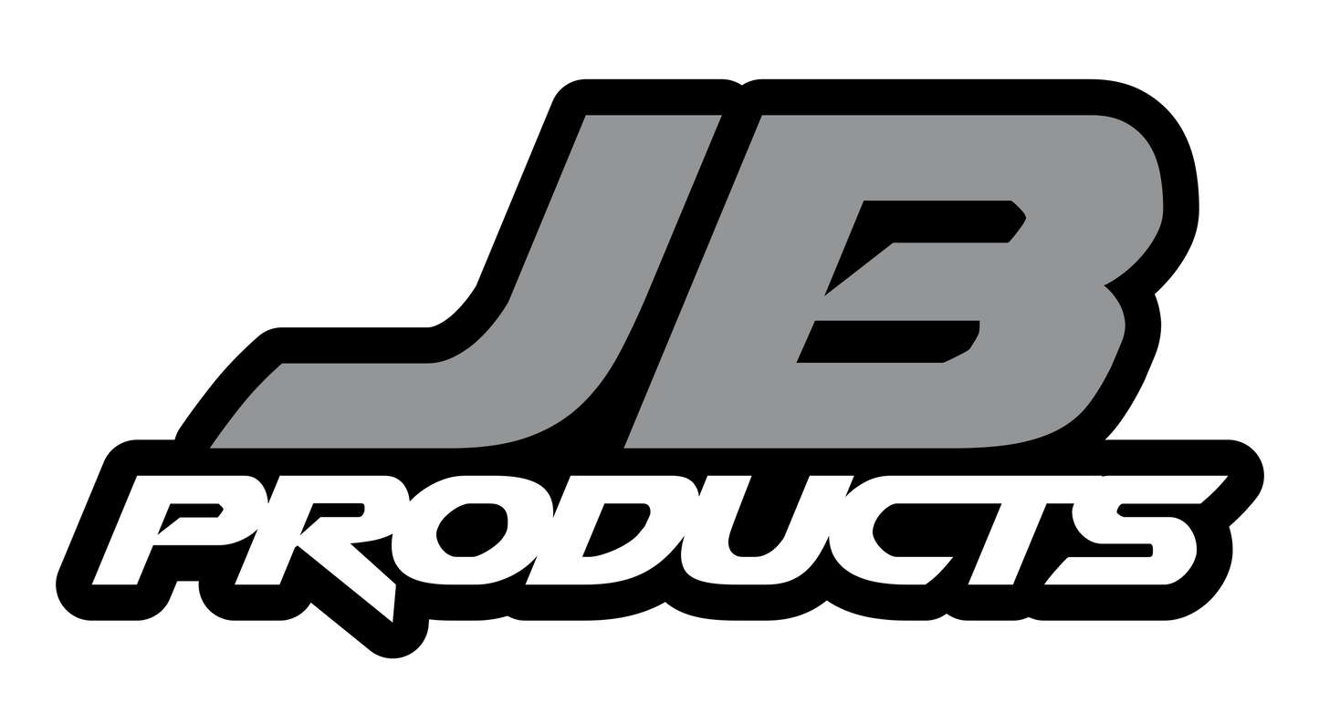 JB Products 4 inch sticker, Front view